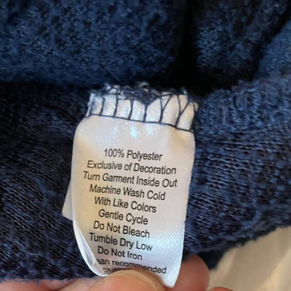 Boxercraft Womens Front Zip Fleece Jacket High Neck Long Sleeve Size S Blue - Picture 7 of 8